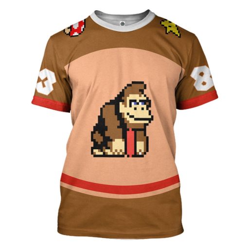 Gearhumans 3D Donkey Kong Sports Custom Name Custom Number Hoodie Tshirt Apparel - Image 21