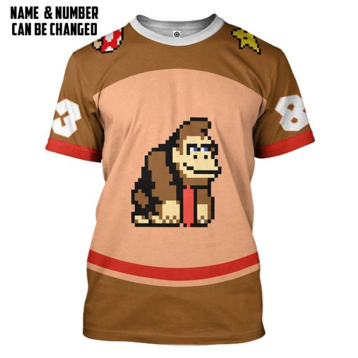 Gearhumans 3D Donkey Kong Sports Custom Name Custom Number Hoodie Tshirt Apparel - Image 5