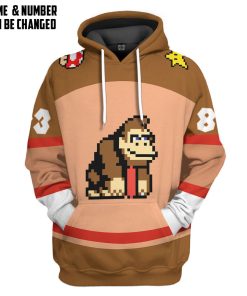 Gearhumans 3D Donkey Kong Sports Custom Name Custom Number Hoodie Tshirt Apparel