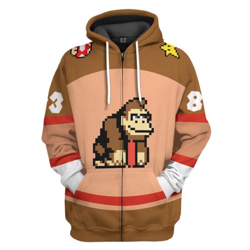 Gearhumans 3D Donkey Kong Sports Custom Name Custom Number Hoodie Tshirt Apparel - Image 22