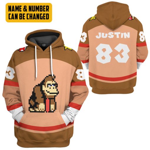 Gearhumans 3D Donkey Kong Sports Custom Name Custom Number Hoodie Tshirt Apparel - Image 10