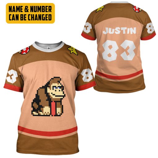 Gearhumans 3D Donkey Kong Sports Custom Name Custom Number Hoodie Tshirt Apparel - Image 13