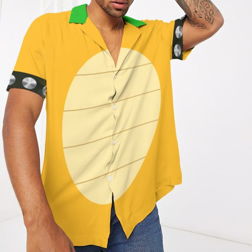 Gearhumans 3D Bowser Cosplay Custom Short Sleeve Shirt - Image 4