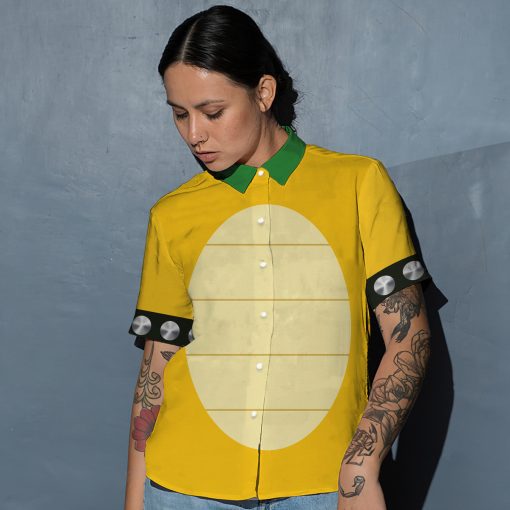 Gearhumans 3D Bowser Cosplay Custom Short Sleeve Shirt - Image 8