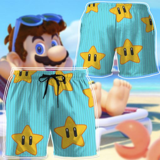 Gearhumans 3D Mario Sunshine Custom Men Short