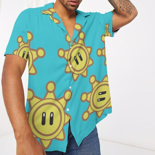 Gearhumans 3D Mario Sunshine Custom Short Sleeve Shirt 9 Gearhumans 3D Mario Sunshine Custom Short Sleeve Shirt - Image 9
