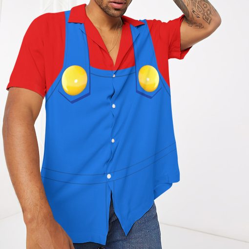 Gearhumans 3D Mario Custom Short Sleeve Shirt 5 Gearhumans 3D Mario Custom Short Sleeve Shirt - Image 5
