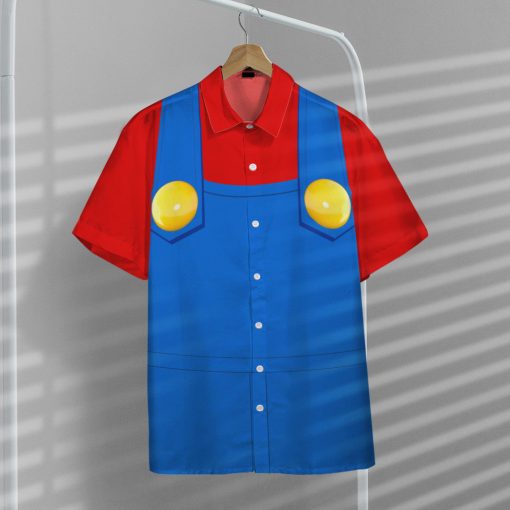 Gearhumans 3D Mario Custom Short Sleeve Shirt 11 Gearhumans 3D Mario Custom Short Sleeve Shirt - Image 11