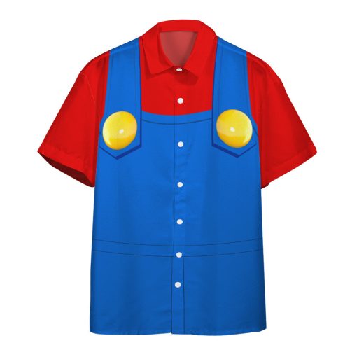 Gearhumans 3D Mario Custom Short Sleeve Shirt 1 Gearhumans 3D Mario Custom Short Sleeve Shirt