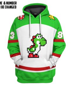 Gearhumans 3D Yoshi Sports Custom Name Custom Number Hoodie Tshirt Apparel