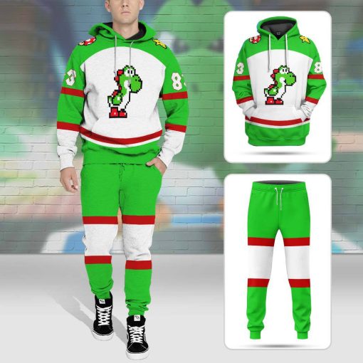 Gearhumans 3D Yoshi Sports Custom Name Custom Number Hoodie Tshirt Apparel - Image 8