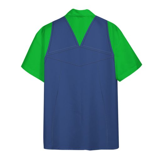 Gearhumans 3D Luigi Custom Short Sleeve Shirt - Image 3