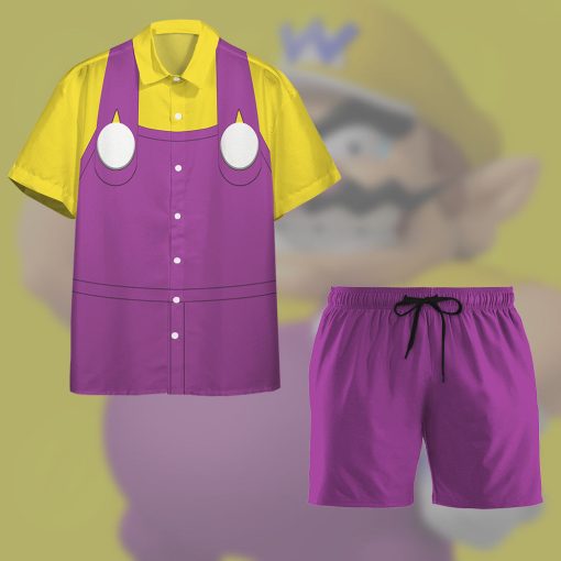 Gearhumans 3D Wario Custom Short Sleeve Shirt - Image 8
