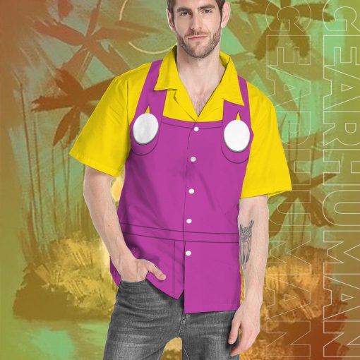 Gearhumans 3D Wario Custom Short Sleeve Shirt - Image 11