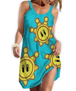 Gearhumans 3D Mario Sunshine Custom Beach Dress