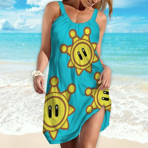 Gearhumans 3D Mario Sunshine Custom Beach Dress 6 Gearhumans 3D Mario Sunshine Custom Beach Dress - Image 6