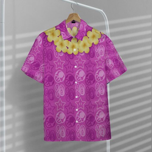Gearhumans 3D Mario Resort Outfit Purple Custom Short Sleeve Shirt - Image 6
