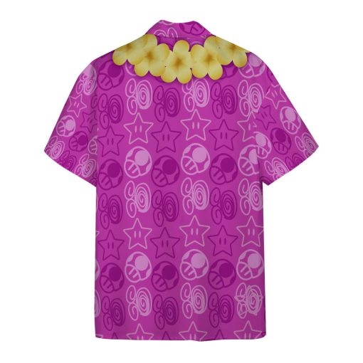 Gearhumans 3D Mario Resort Outfit Purple Custom Short Sleeve Shirt - Image 2