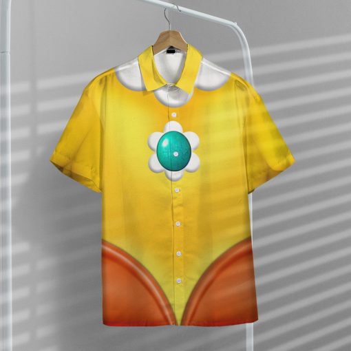 Gearhumans 3D Princess Daisy Custom Short Sleeve Shirt - Image 5