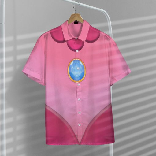 Gearhumans 3D Princess Peach Custom Short Sleeve Shirt - Image 11