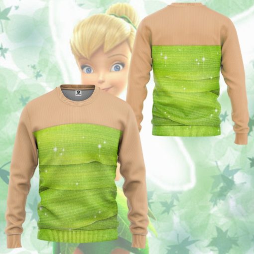 Gearhumans 3D Tinker Bell Custom Hoodie Tshirt Apparel 14 Gearhumans 3D Tinker Bell Custom Hoodie Tshirt Apparel - Image 14