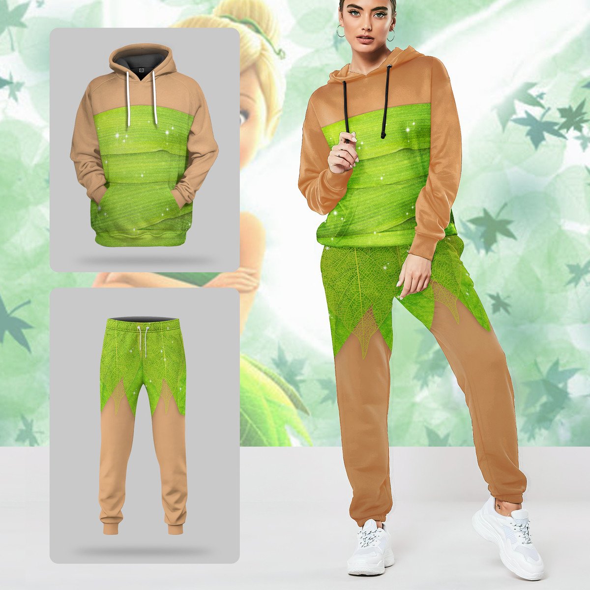 Gearhumans 3D Tinker Bell Custom Sweatpants 7 Gearhumans 3D Tinker Bell Custom Sweatpants - Image 7