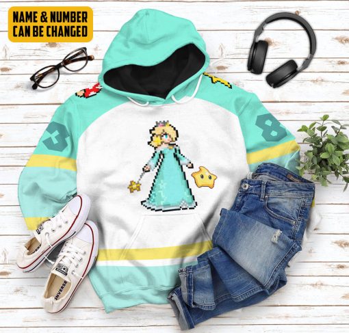 Gearhumans 3D Rosalina Sports Custom Name Custom Number Hoodie Tshirt Apparel