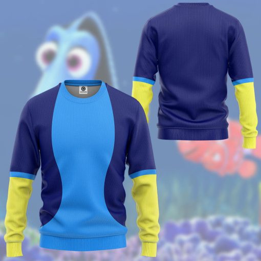 Gearhumans 3D Finding Nemo Dory Cosplay Costume Custom Hoodie Tshirt Apparel 16 Gearhumans 3D Finding Nemo Dory Cosplay Costume Custom Hoodie Tshirt Apparel - Image 16