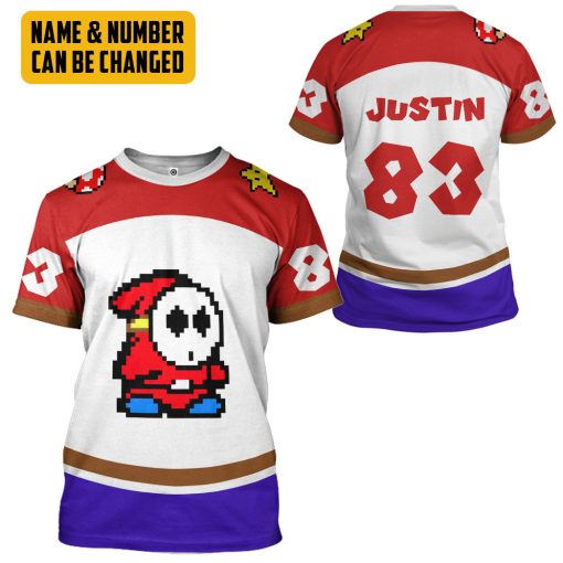 Gearhumans 3D Shy Guy Sports Custom Name Custom Number Hoodie Tshirt Apparel - Image 12