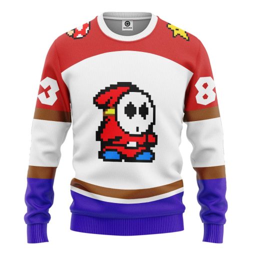 Gearhumans 3D Shy Guy Sports Custom Name Custom Number Hoodie Tshirt Apparel - Image 19