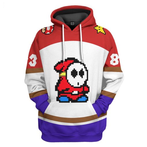 Gearhumans 3D Shy Guy Sports Custom Name Custom Number Hoodie Tshirt Apparel - Image 18
