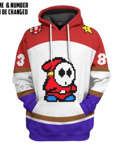 Gearhumans 3D Shy Guy Sports Custom Name Custom Number Hoodie Tshirt Apparel