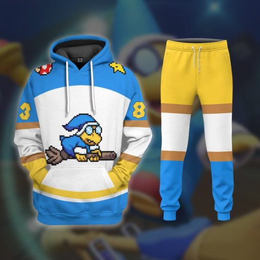 Gearhumans 3D Magikoopas Kamek Sports Custom Sweatpants - Image 6