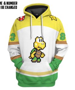 Gearhumans 3D Green Koopa Troopa Sports Custom Name Custom Number Hoodie Tshirt Apparel
