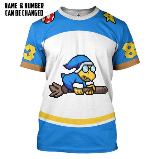Gearhumans 3D Magikoopas Kamek Sports Custom Name Custom Number Hoodie Tshirt Apparel - Image 3