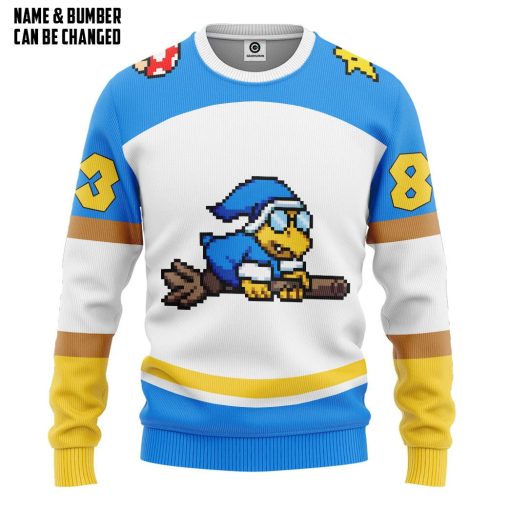Gearhumans 3D Magikoopas Kamek Sports Custom Name Custom Number Hoodie Tshirt Apparel - Image 2