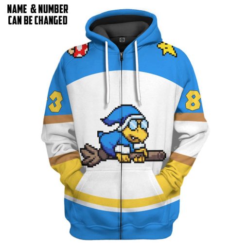 Gearhumans 3D Magikoopas Kamek Sports Custom Name Custom Number Hoodie Tshirt Apparel - Image 4