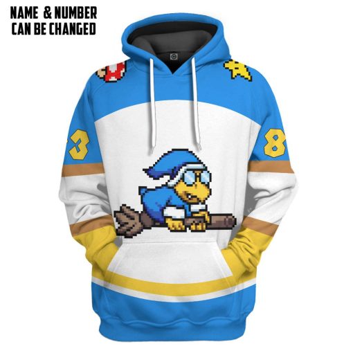 Gearhumans 3D Magikoopas Kamek Sports Custom Name Custom Number Hoodie Tshirt Apparel