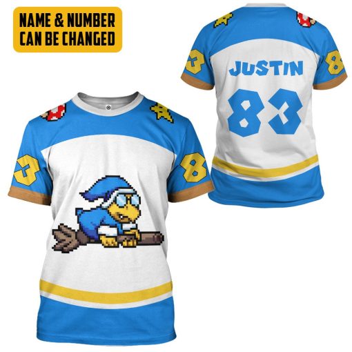 Gearhumans 3D Magikoopas Kamek Sports Custom Name Custom Number Hoodie Tshirt Apparel - Image 6