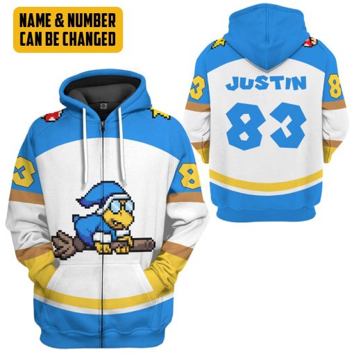 Gearhumans 3D Magikoopas Kamek Sports Custom Name Custom Number Hoodie Tshirt Apparel - Image 8