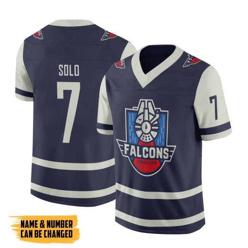 Gearhumans 3D SW Falcons Custom Name Custom Number Jersey - Image 3