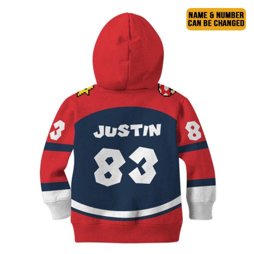 Gearhumans 3D Mario Sports Custom Name Custom Number Kid Tshirt Hoodie Apparel - Image 5