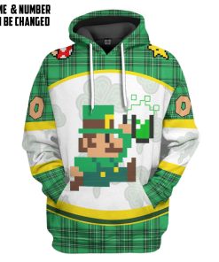 Gearhumans 3D St Patricks Day Mario Sports Special Ver Custom Name Custom Number Tshirt Hoodie Apparel