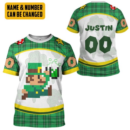 Gearhumans 3D St Patricks Day Mario Sports Special Ver Custom Name Custom Number Tshirt Hoodie Apparel 7 Gearhumans 3D St Patricks Day Mario Sports Special Ver Custom Name Custom Number Tshirt Hoodie Apparel - Image 7