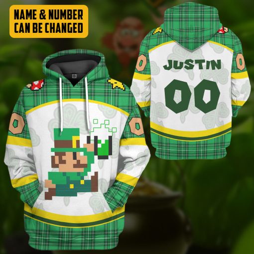 Gearhumans 3D St Patricks Day Mario Sports Special Ver Custom Name Custom Number Tshirt Hoodie Apparel 10 Gearhumans 3D St Patricks Day Mario Sports Special Ver Custom Name Custom Number Tshirt Hoodie Apparel - Image 10