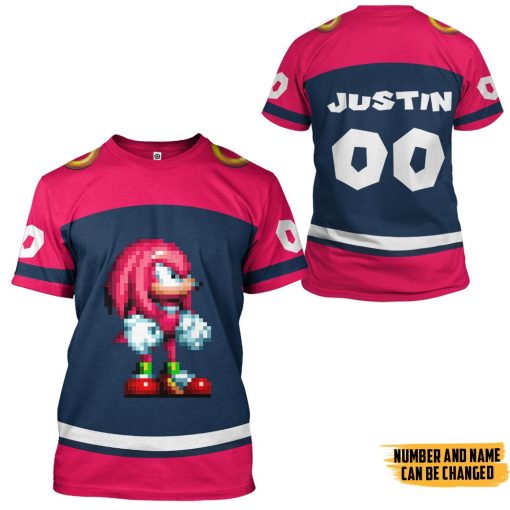 Gearhumans 3D STH Knuckles Sport Custom Name Custom Number Hoodie Tshirt Apparel - Image 6