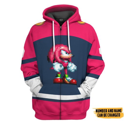 Gearhumans 3D STH Knuckles Sport Custom Name Custom Number Hoodie Tshirt Apparel - Image 4
