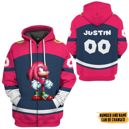 Gearhumans 3D STH Knuckles Sport Custom Name Custom Number Hoodie Tshirt Apparel - Image 7