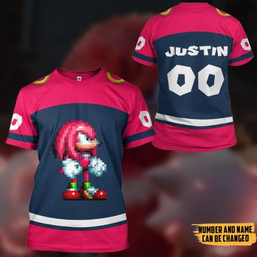 Gearhumans 3D STH Knuckles Sport Custom Name Custom Number Hoodie Tshirt Apparel - Image 10