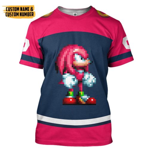 Gearhumans 3D STH Knuckles Sport Custom Name Custom Number Hoodie Tshirt Apparel - Image 3